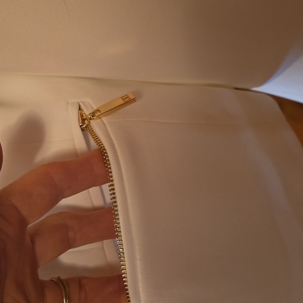 Ivanka Trump Classic Cream Blazer with Gold-tone Accents - Picture 3 of 8